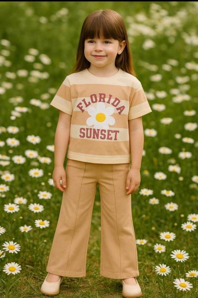 FLORİDA SUNSET ALT İSPANYOL TAKIM  Bej