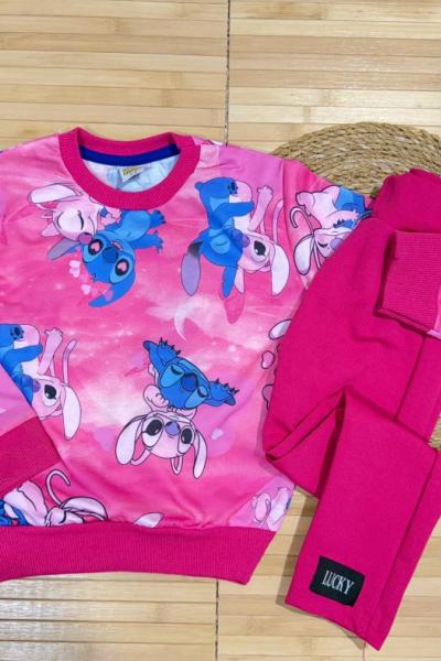 STİCH CREP TAYTLI TAKIM Fuşya