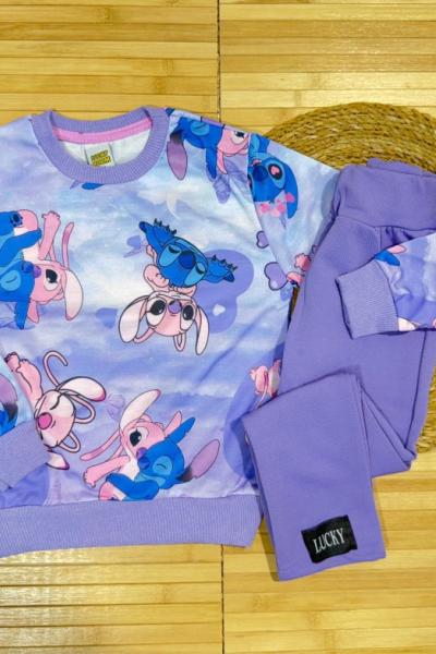 STİCH CREP TAYTLI TAKIM Mor