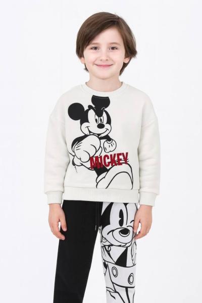 3 IP ŞARDONLU MİCKEY MOUSE TAKIM  Beyaz