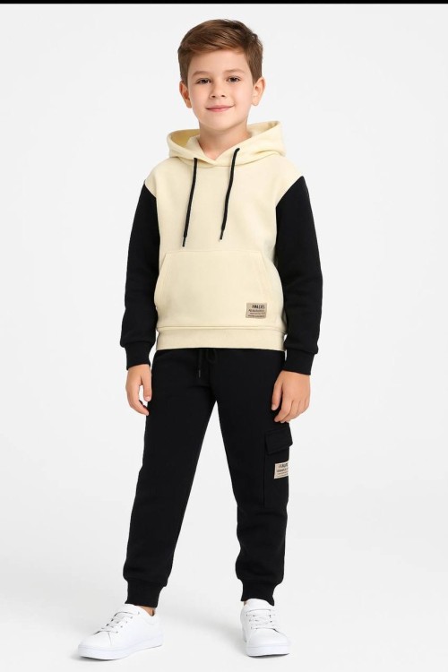 3 İP ŞARDONLU DESİGNED ERKEK TAKIM Siyah