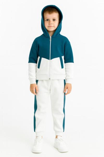 FERMUARLI CEPLİ SPOR GEZ BOY EŞOFMAN TAKIMI Petrol Yeşili