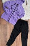 NİKE DALGIÇ KUMAŞ İKİLİ UNİSEX TAKIM Lila