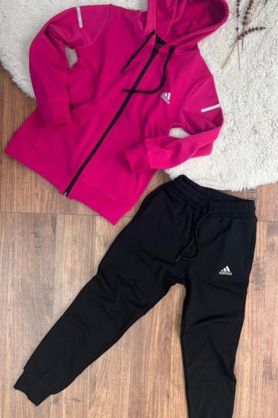 ADİDAS DALGIÇ KUMAŞ İKİLİ UNİSEX TAKIM Fuşya