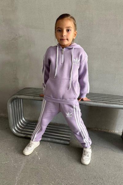 AD 3 İP ŞARDONLU GARSON BOY EŞOFMAN TAKIMI Lila