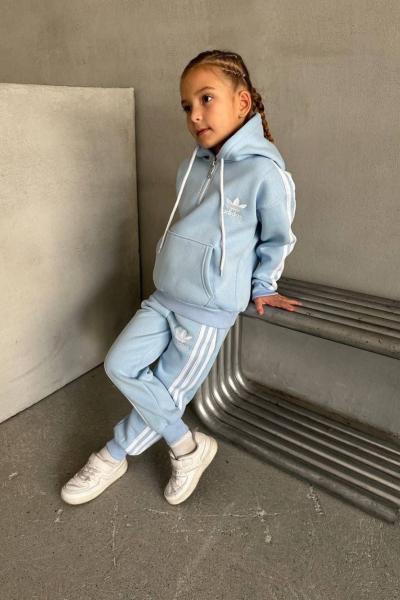 AD 3 İP ŞARDONLU GARSON BOY EŞOFMAN TAKIMI Açık Mavi