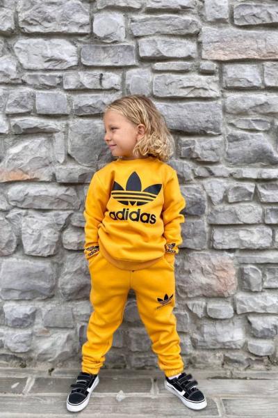 AD 3 İP ŞARDONLU EŞOFMAN TAKIMI Sarı