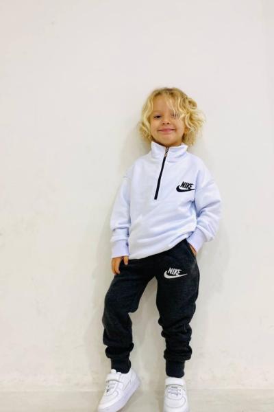 3 İP ŞARDONSUZ KAPŞONSUZ NK TAKIM Beyaz