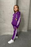 AD MİNNİE FERMUARLI KIZ TAKIM Mor