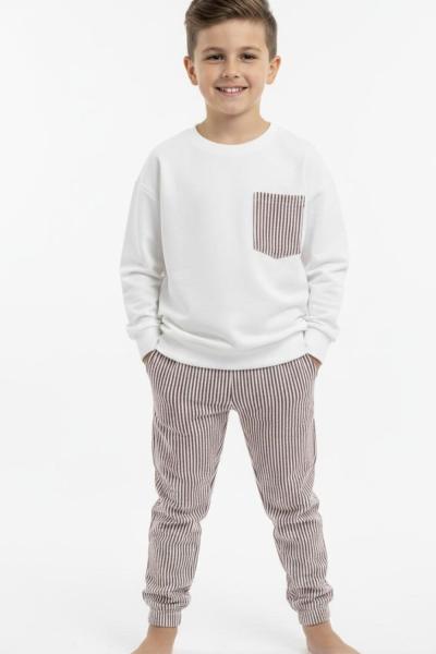 ÜST İKİ İP ALT SU YOLU PAÇA LASTİKLİ TARZ ERKEK TAKIM Kahverengi