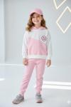 GÜLÜCÜK DETAYLI SU YOLU UNİSEX TARZ TAKIM Pembe