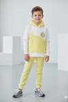 GÜLÜCÜK DETAYLI SU YOLU UNİSEX TARZ TAKIM Sarı