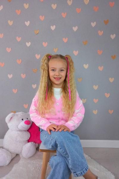 BAYRAMLIK CEKETİ FİYONKLU TRİKO KOT TAKIM Pembe