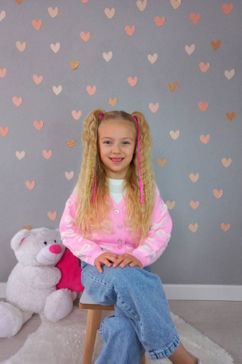 BAYRAMLIK CEKETİ FİYONKLU TRİKO KOT TAKIM Pembe