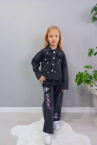 BAYRAMLIK KUROMİ MODEL KOT TAKIM  Siyah