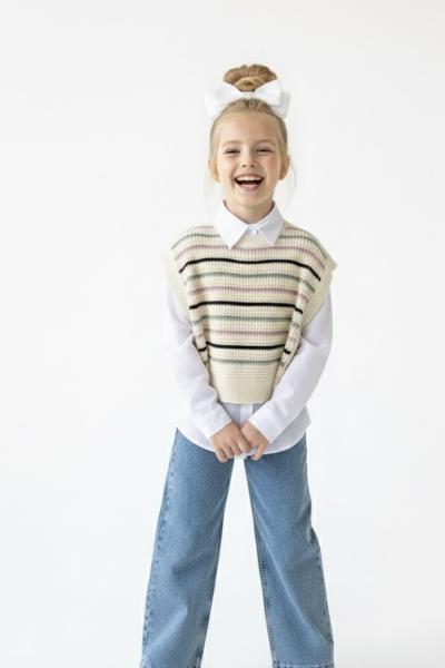 BAYRAMLIK 3 LÜ SÜVETERİ ÇİZGİLİ TRİKO KOT TAKIM Mavi