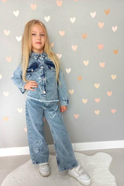 BAYRAMLIK ÇOKLU KALPLİ CEKETLİ KOT TAKIM Mavi