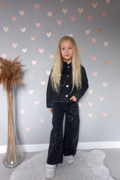 BAYRAMLIK ÇOKLU KALPLİ CEKETLİ KOT TAKIM Siyah