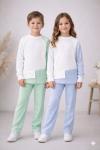 ÜST TEK KOLU ALT SU YOLU KUMAŞI TARZ UNİSEX TAKIM Mint Yeşili