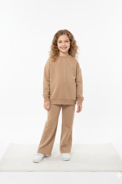 BAYRAMLIK ÜSTÜ İNCİLİ ALT YANLARI İNCİLİ İSPANYOL TAKIM  Bej