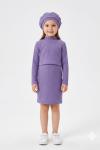 3 LÜ ŞAPKALI FİTİLLİ ELBİSE  Lila