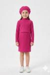 3 LÜ ŞAPKALI FİTİLLİ ELBİSE  Fuşya
