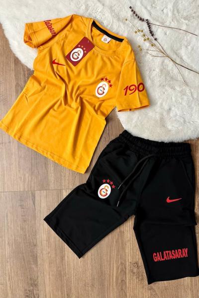 G TARAFTAR KISAKOL YAZLIK KAPRİ TAKIM  Sarı