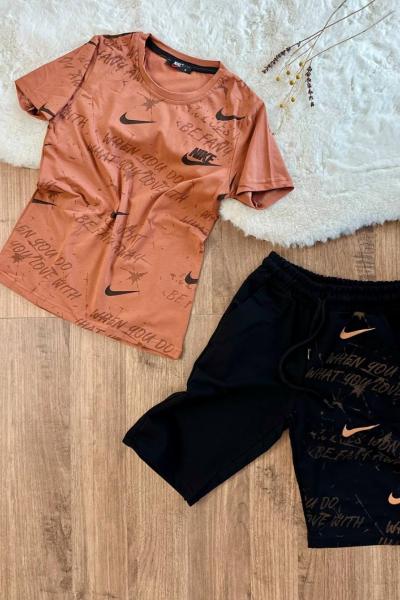 WHEN YOU DO YAZILI HER YERİ NİKE ALT YAZILI KAPRİ TAKIM  Kiremit