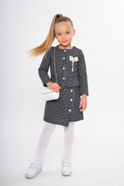 ŞORT ETEKLİ ÇANTALI KAZ AYAKLI TAKIM Siyah