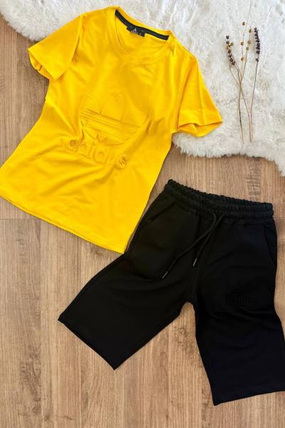 KABARTMALI ADİDAS KAPRİLİ TAKIM  Sarı