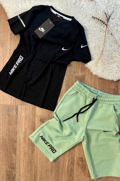 NİKE PRO YAZILI KAPRİLİ TAKIM Yeşil