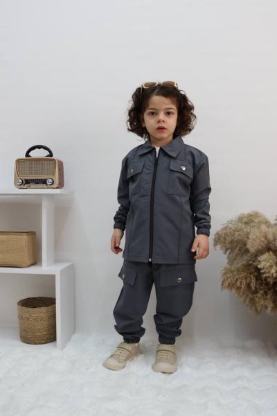 PARAŞÜT 3 LÜ ERKEK TARZ TAKIM  Antrasit