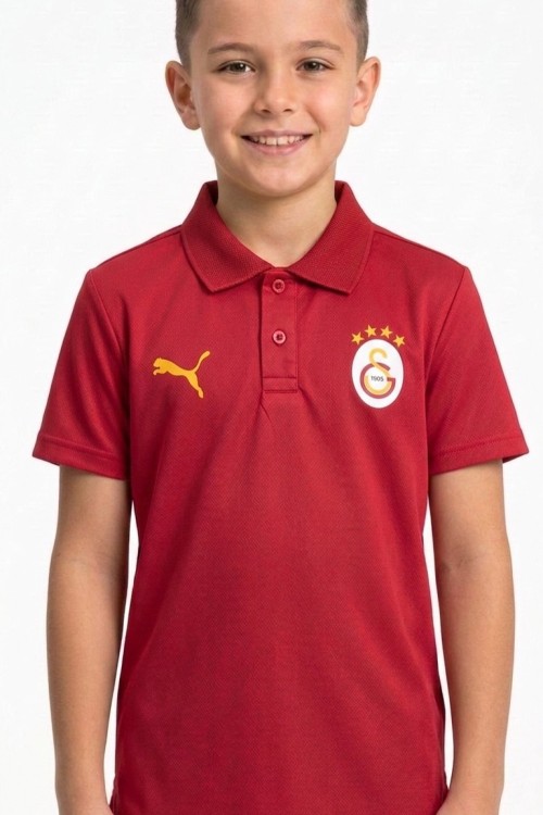 G TARAFTAR YAKALI TİŞÖRT  Kırmızı