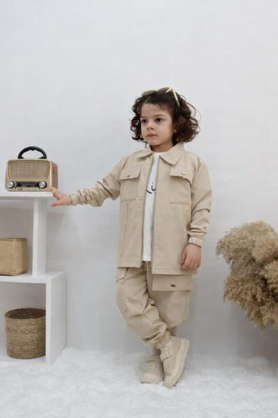 PARAŞÜT 3 LÜ ERKEK TARZ TAKIM  Krem