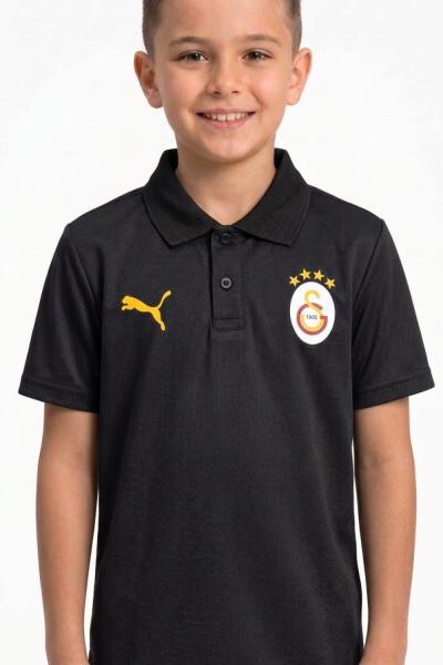 G TARAFTAR YAKALI TİŞÖRT  Siyah