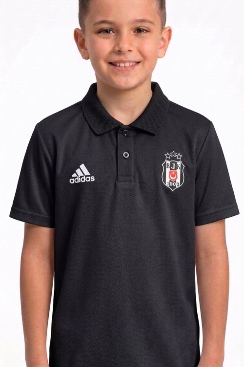 B TARAFTAR YAKALI TİŞÖRT  Siyah