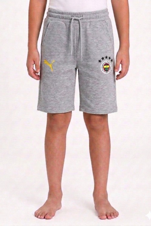 F TARAFTAR ŞORT Gri