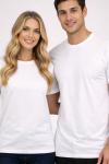 KAMPANYALI UNİSEX  TEK DÜZ  TİŞÖRT  Beyaz