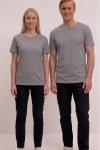 KAMPANYALI UNİSEX  TEK DÜZ  TİŞÖRT  Gri