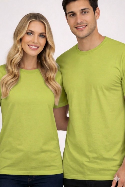 KAMPANYALI UNİSEX  TEK DÜZ  TİŞÖRT  Yeşil