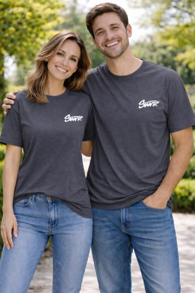 KAMPANYALI UNİSEX SWD TEK TİŞÖRT  Koyu Gri