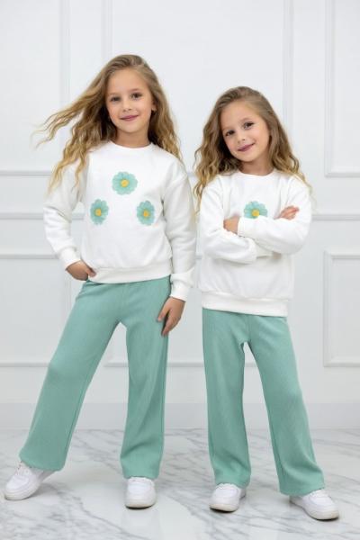 3 PAPATYALI ALT KAŞKORSE İSPANYOL KIZ TAKIM Mint Yeşili