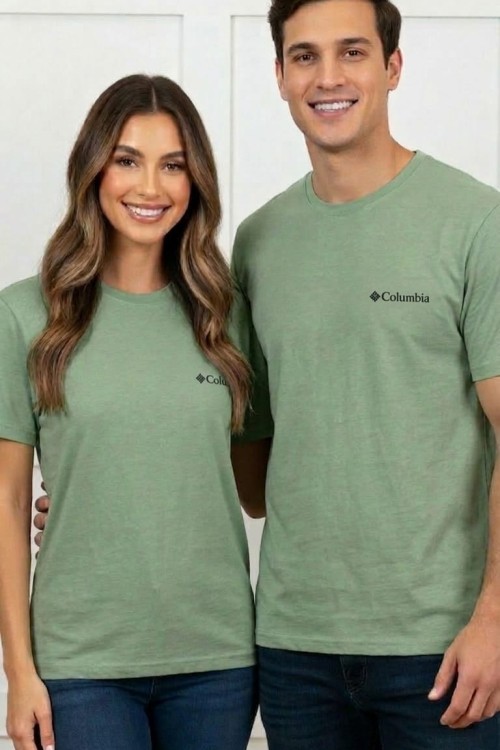 KAMPANYALI UNİSEX COLOMBİA TEK SİYAH YAZILI Yeşil