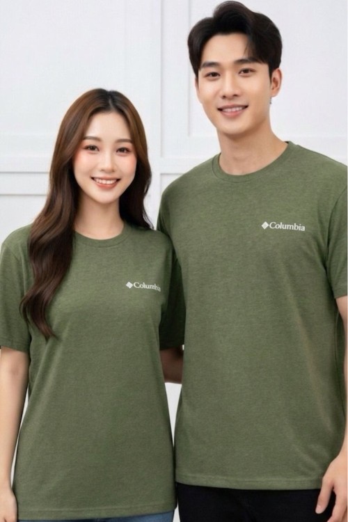 KAMPANYALI UNİSEX COLOMBİA TEK SİYAH YAZILI Haki