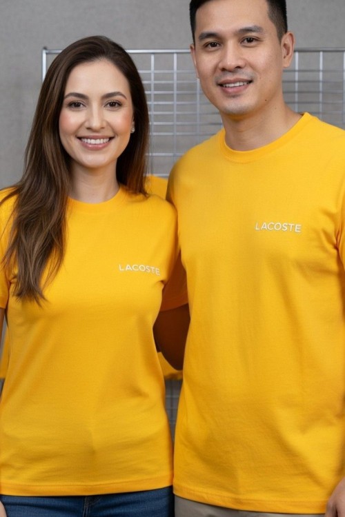 KAMPANYALI UNİSEX LACOSTE TEK TİŞÖRT  Turuncu