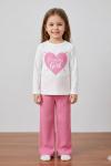 PRECİOUS GİRL KALPLİ ALT KAŞKORSE KIZ TAKIM  Pembe