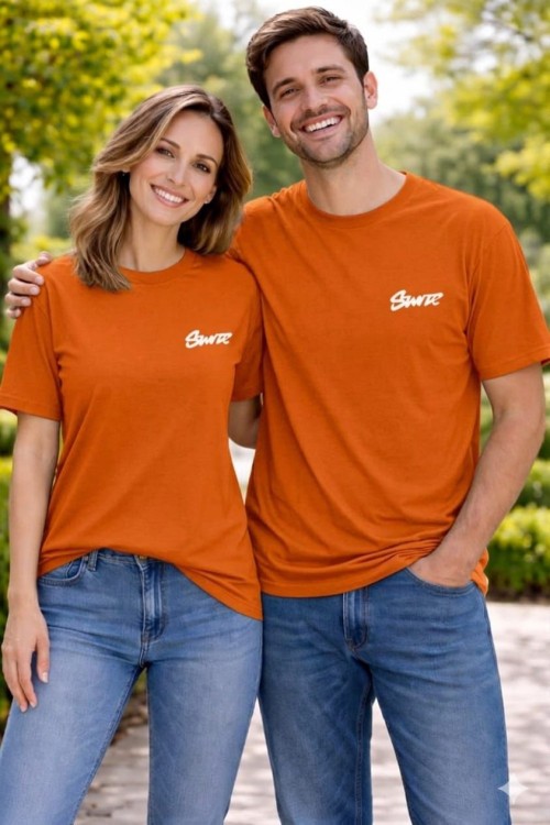 KAMPANYALI UNİSEX SWD TEK TİŞÖRT  Turuncu