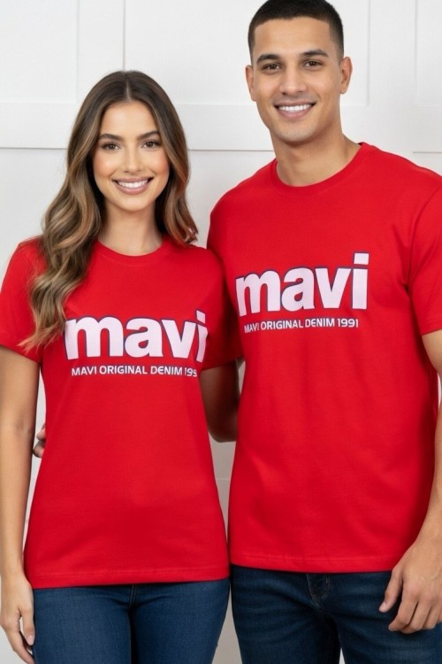 KAMPANYALI KÜÇÜK MAVİ 1991 YAZILI TEK TŞÖRT  Kırmızı