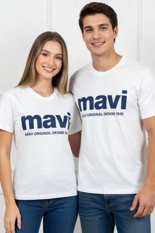 KAMPANYALI KÜÇÜK MAVİ 1991 YAZILI TEK TŞÖRT  Ekru