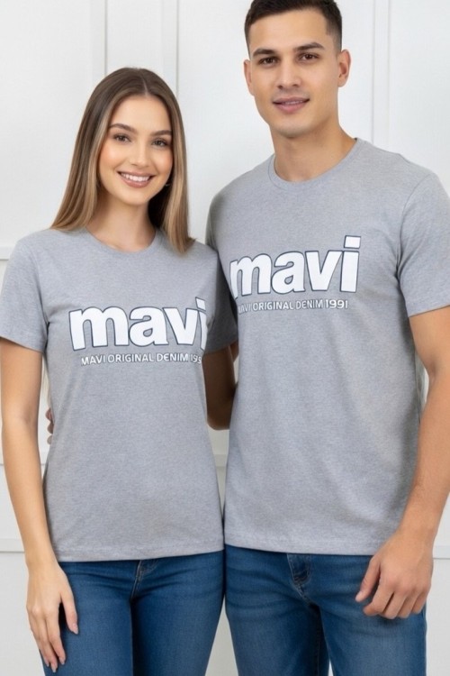 KAMPANYALI KÜÇÜK MAVİ 1991 YAZILI TEK TŞÖRT  Açık Gri